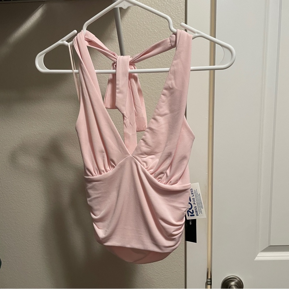 Pink Halter Swimsuit